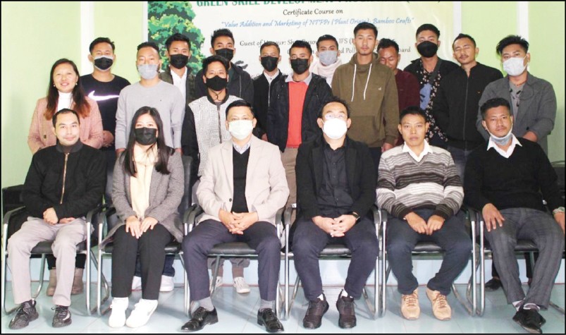 Trainees along with ENVIS team and officials and staff of Nagaland Pollution Control Board during the inaugural of two-month certificate course at NPCB, Conference Hall, Dimapur on January 28.